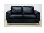 2 piece black leather suite (low back). comprising of 1....